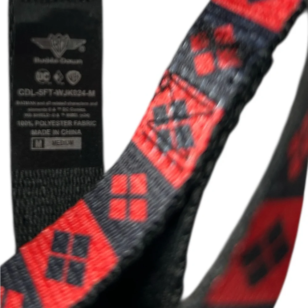 DC Comics Harley Quinn Buckle-Down dog collar leash set